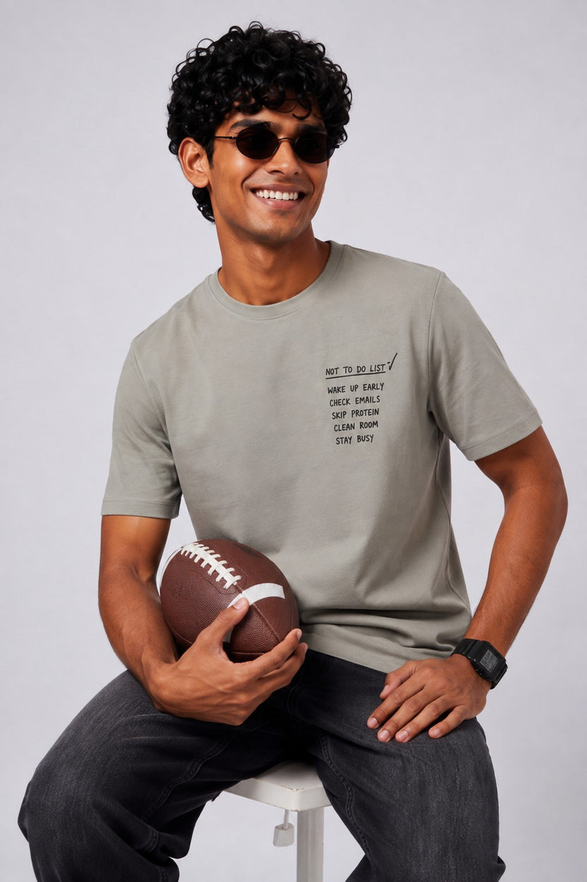 Mens Regular Fit Olive T-Shirt - Image 1
