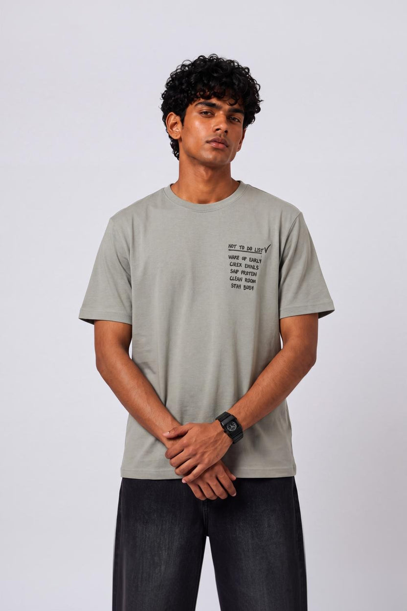 Mens Regular Fit Olive T-Shirt - Image 2