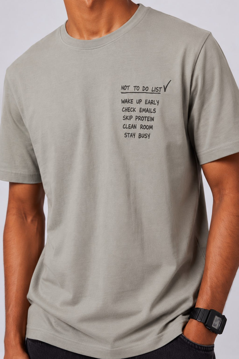 Mens Regular Fit Olive T-Shirt - Image 3