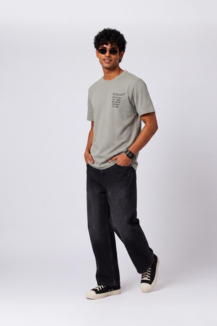 Mens Regular Fit Olive T-Shirt - Image 6