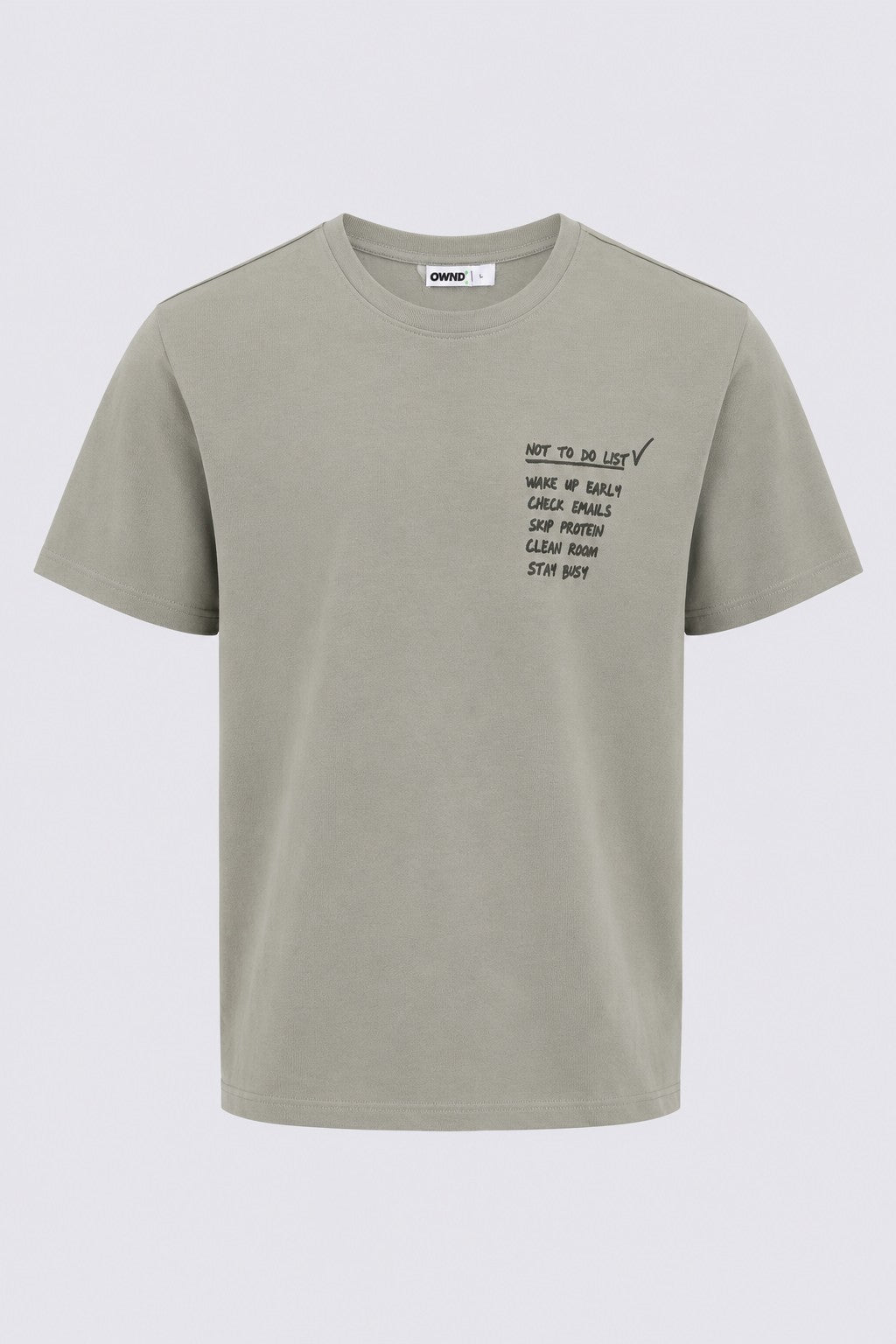 Mens Regular Fit Olive T-Shirt - Image 7