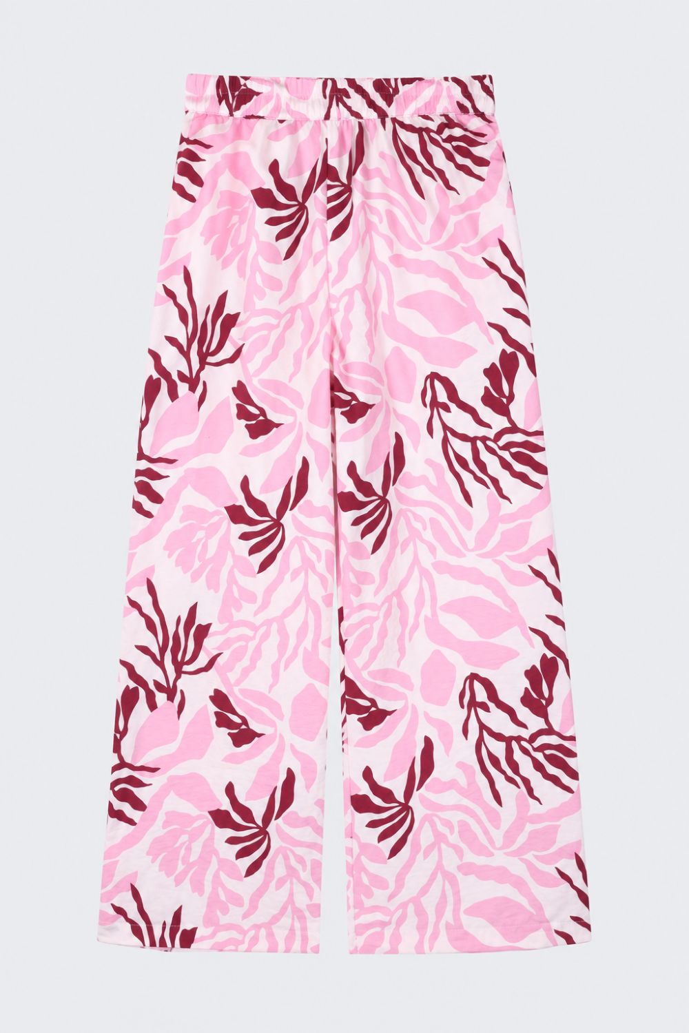 Tweens Girls Wide Leg Pink Printed Pants - Image 3