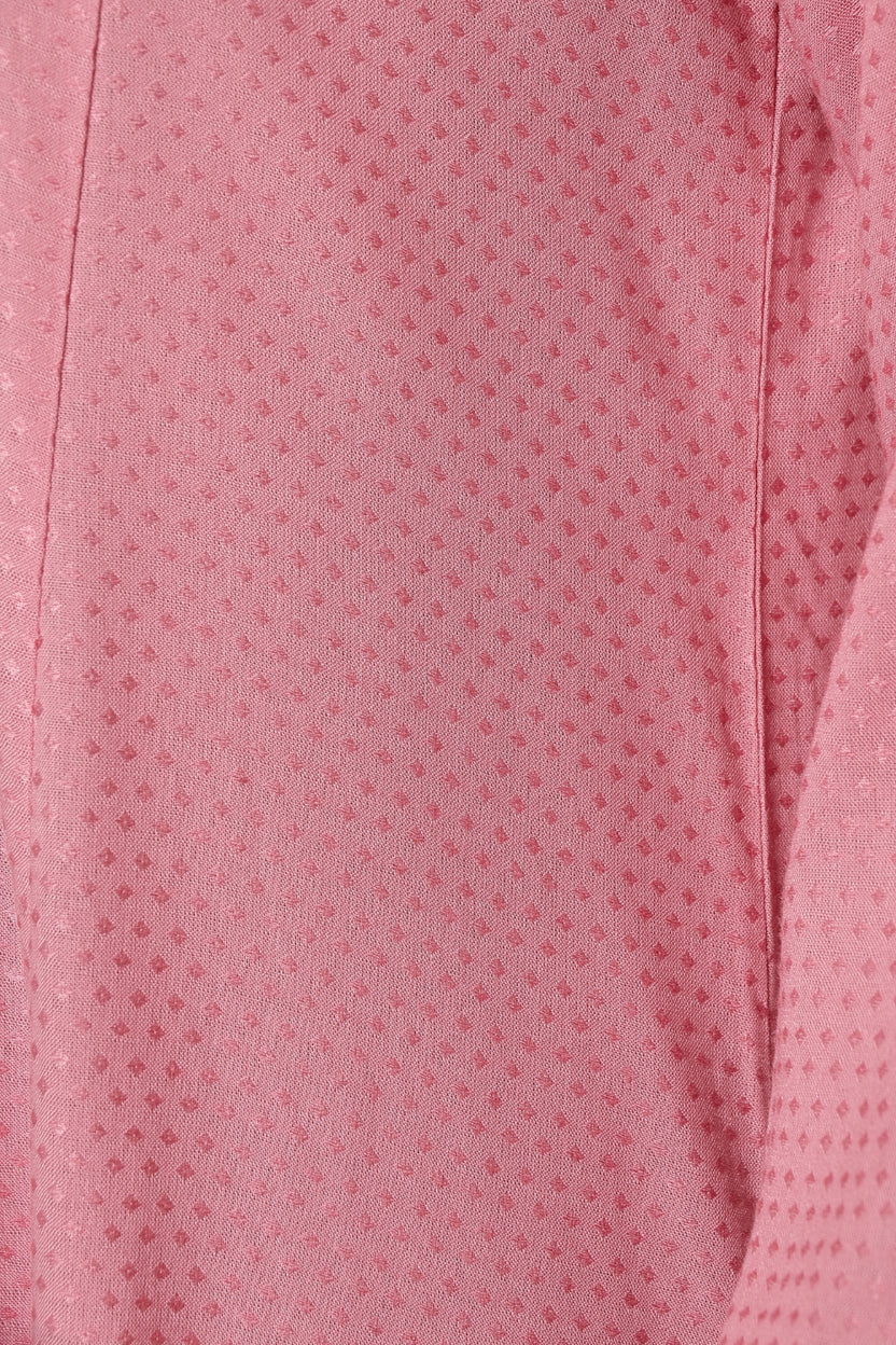 Womens Flared Embroidered Pink Festive Wear Kurta - Image 8