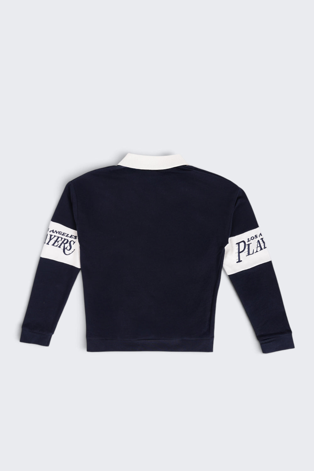 Tweens Boys Navy Logo Polo Collar Sweatshirt - Image 4