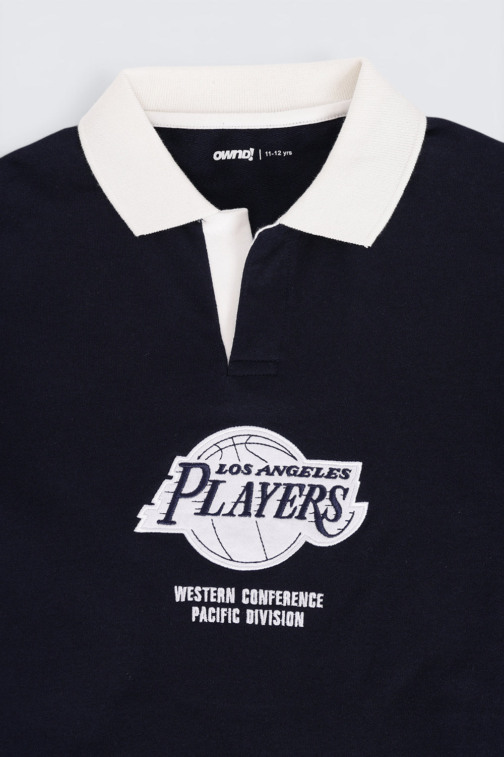 Tweens Boys Navy Logo Polo Collar Sweatshirt - Image 6