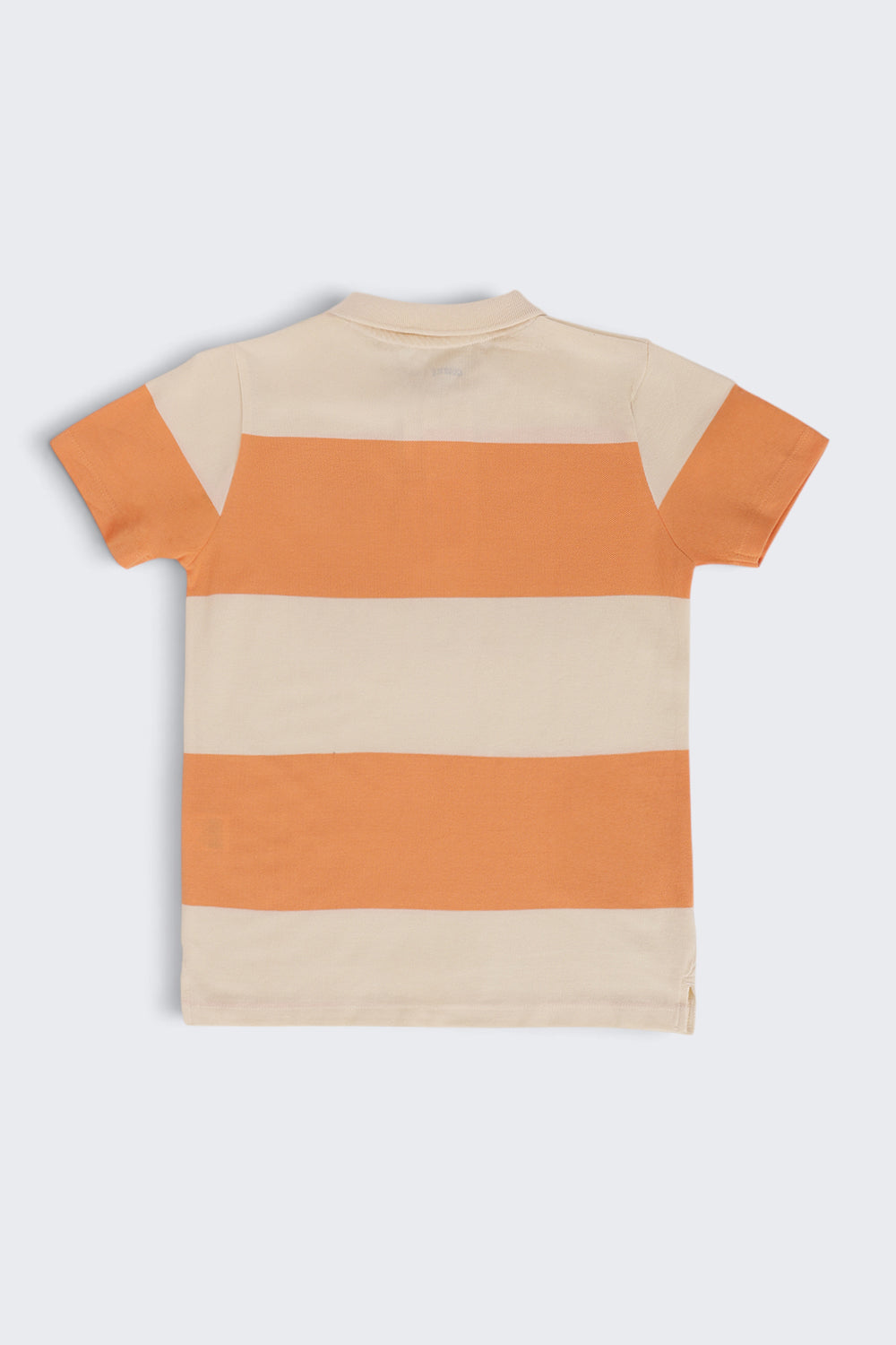 Tweens Boys Regular Fit Orange Striped T-Shirt - Image 4