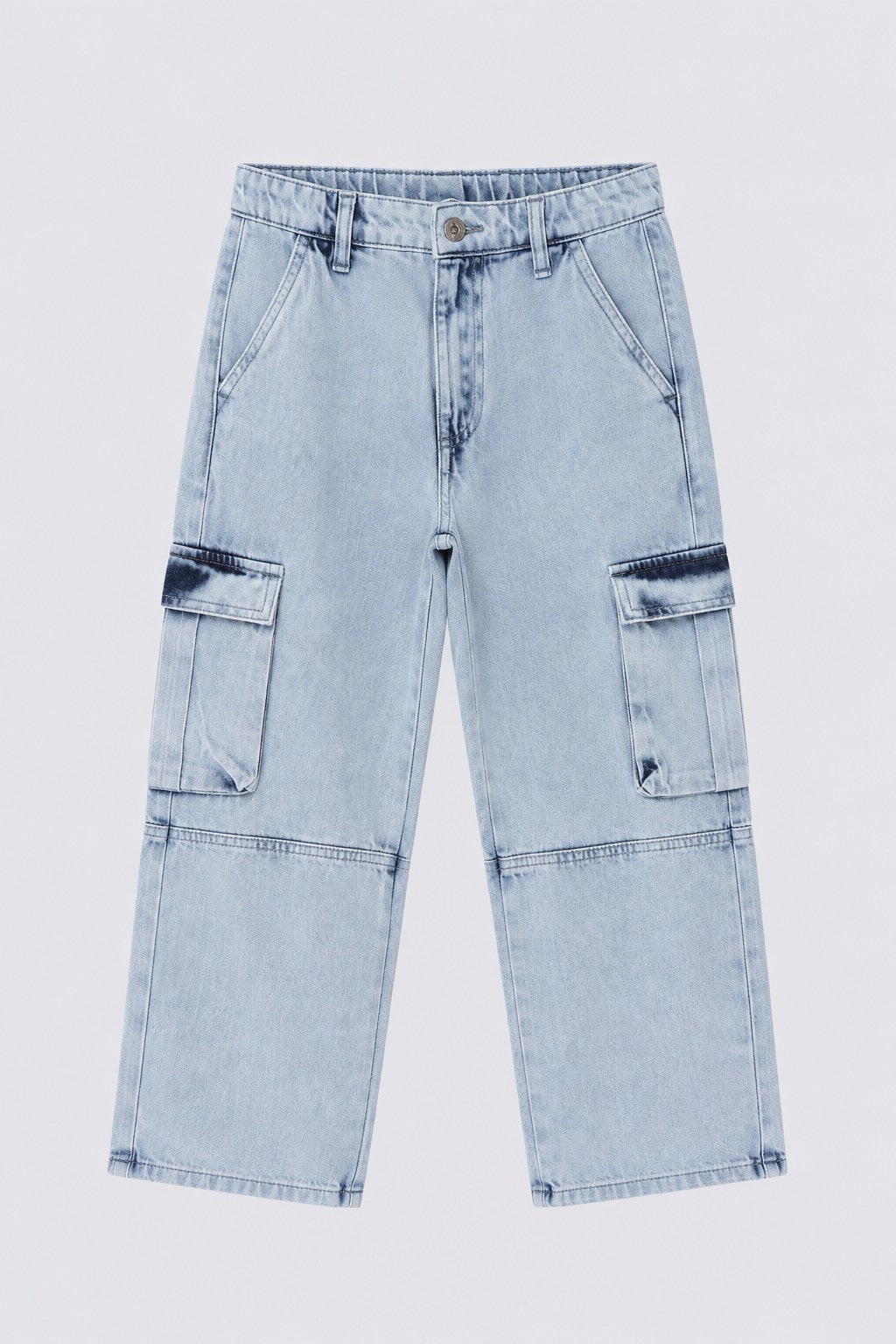 Tweens Boys Light Blue Cargo Jeans - Image 2