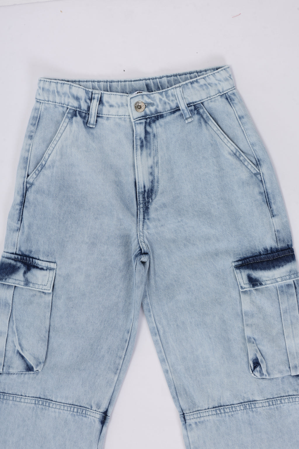 Tweens Boys Light Blue Cargo Jeans - Image 5