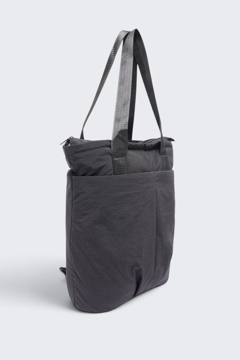 Women Black Utility Tote Backpack - Image 3