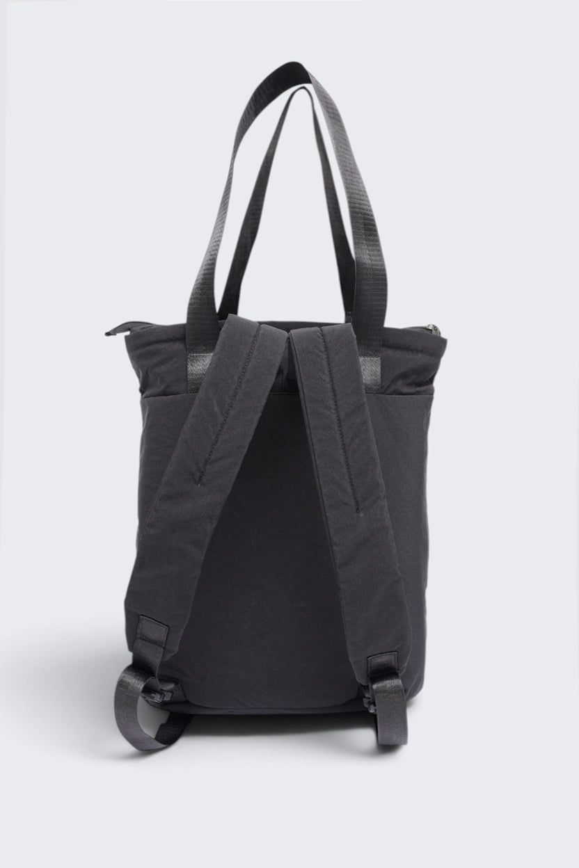 Women Black Utility Tote Backpack - Image 6