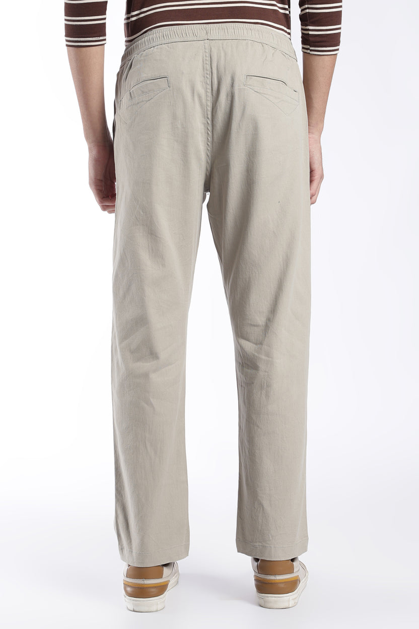 Mens Regular Fit Green Solid Trouser - Image 5