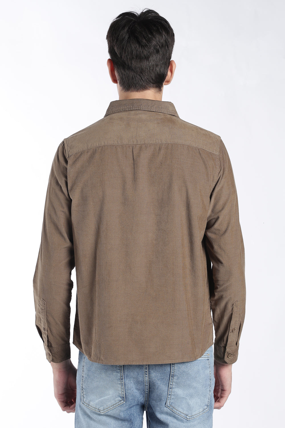 Mens Regular Fit Sage Corduroy Shirt - Image 5