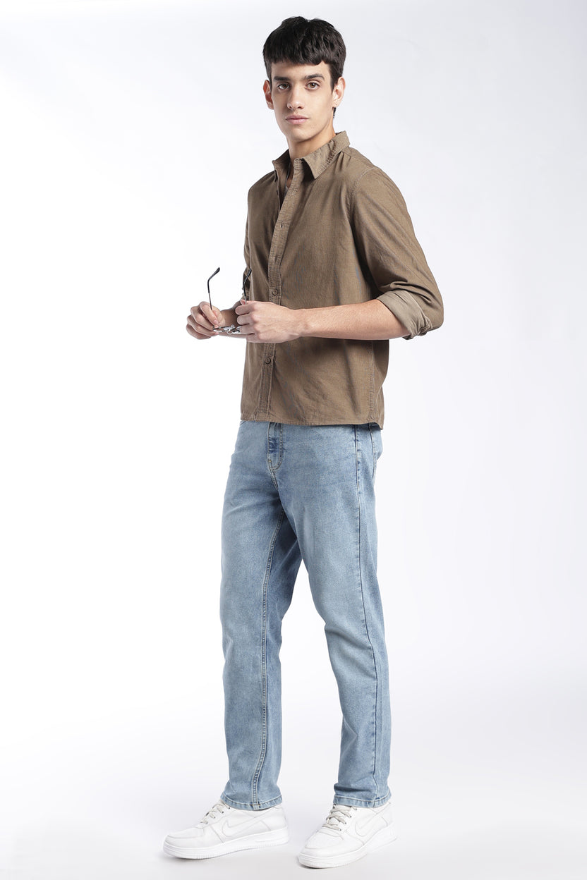 Mens Regular Fit Sage Corduroy Shirt - Image 6
