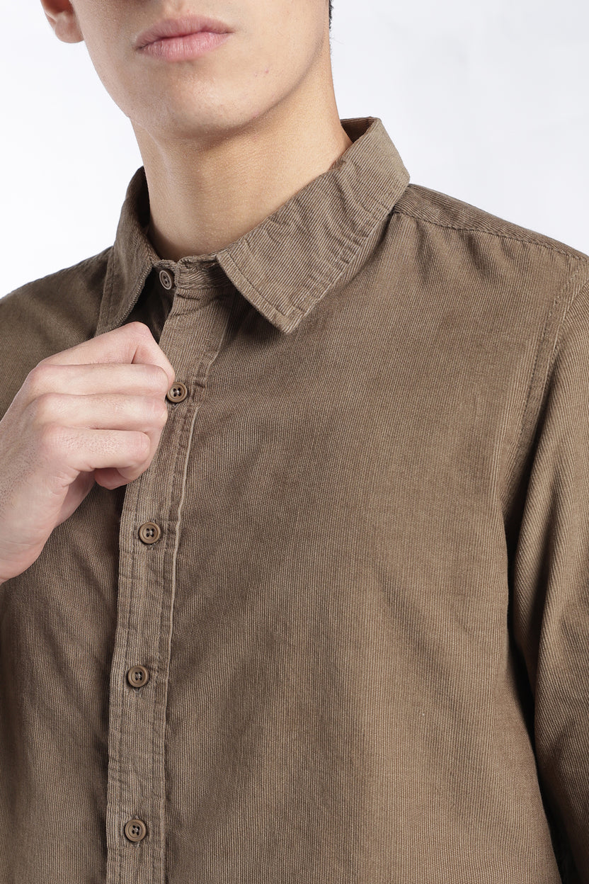 Mens Regular Fit Sage Corduroy Shirt - Image 7
