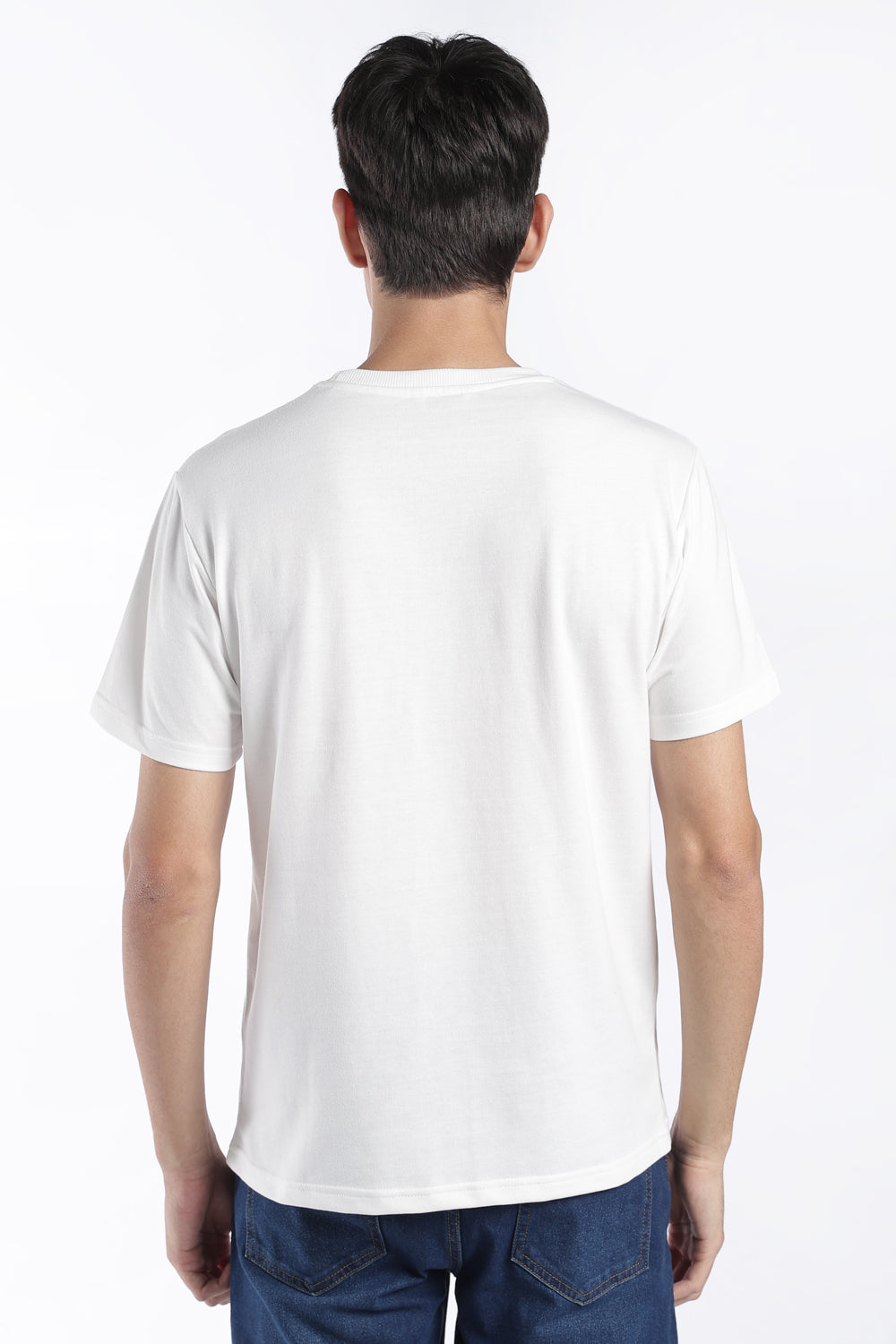 Mens Off White Typography Printed T-Shirt - Image 5