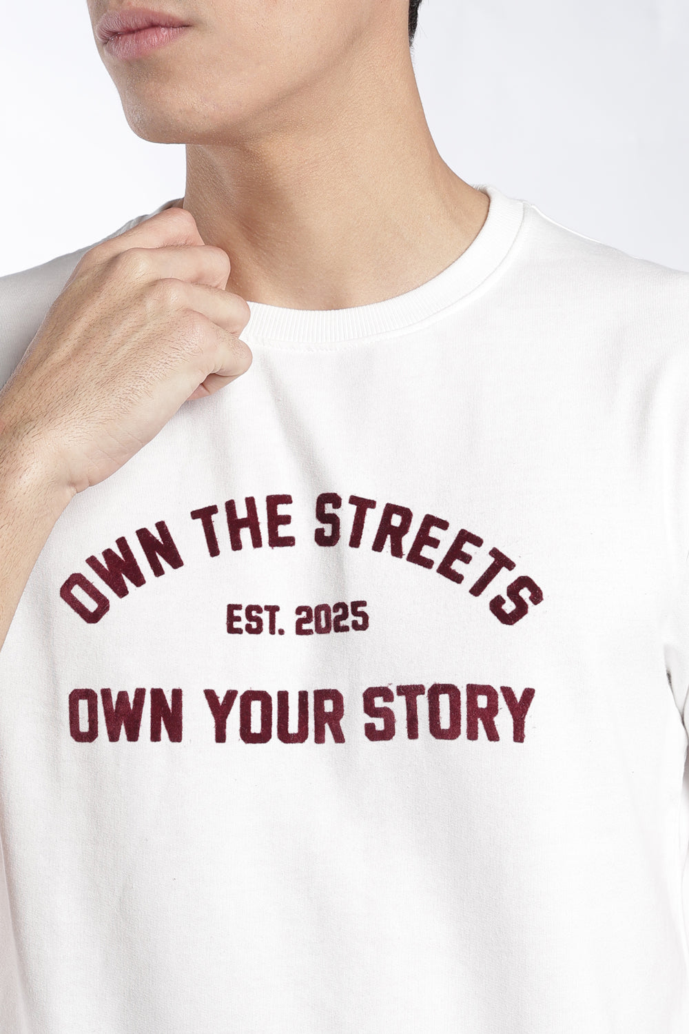 Mens Off White Typography Printed T-Shirt - Image 7