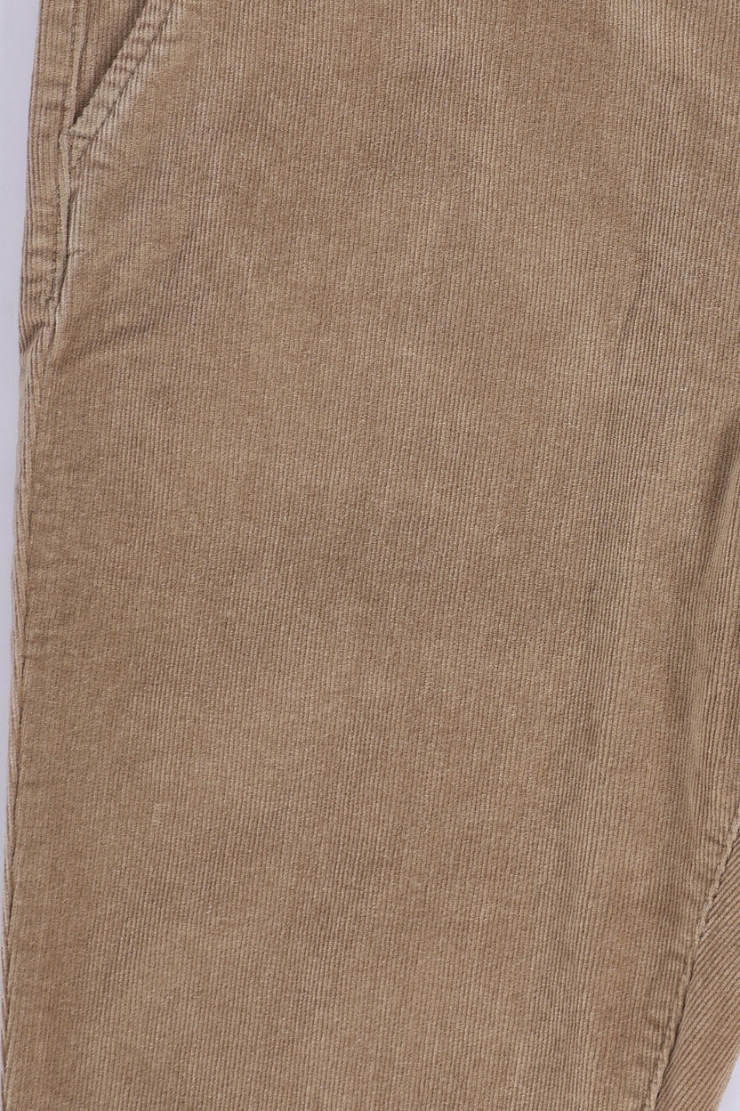 Mens Relaxed Fit Beige Corduroy Chinos - Image 8