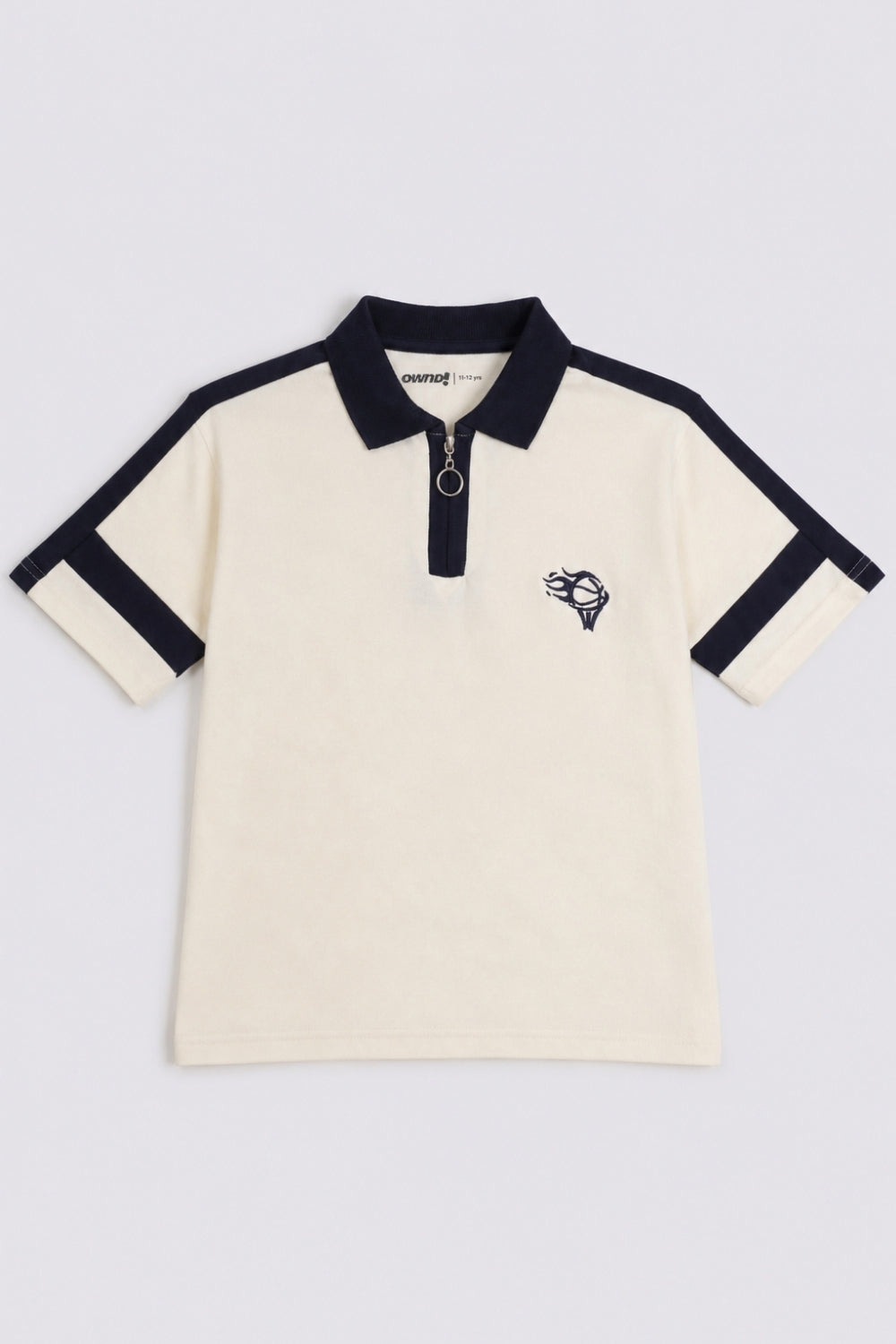 Tweens Boys Off White Polo T-Shirt - Image 2