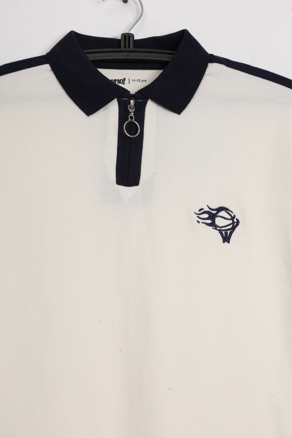 Tweens Boys Off White Polo T-Shirt - Image 5
