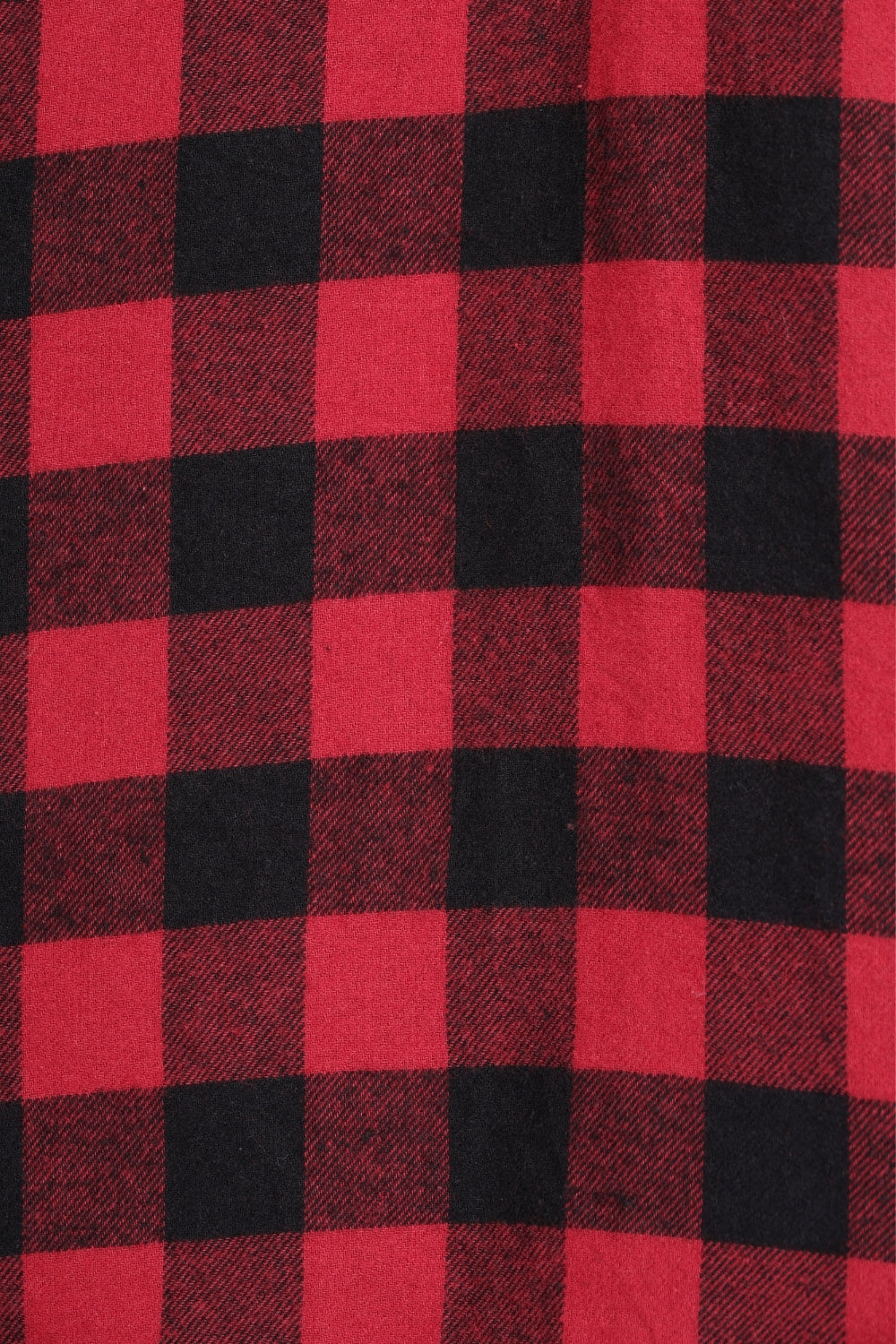 Mens Red and Black Checked Casual Shirt - Image 8