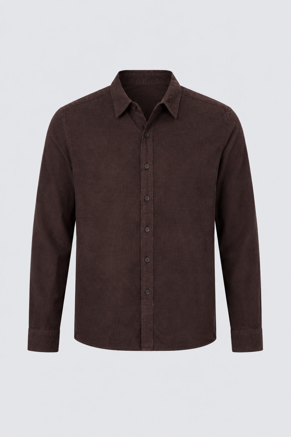 Mens Brown Solid Casual Shirt - Image 7