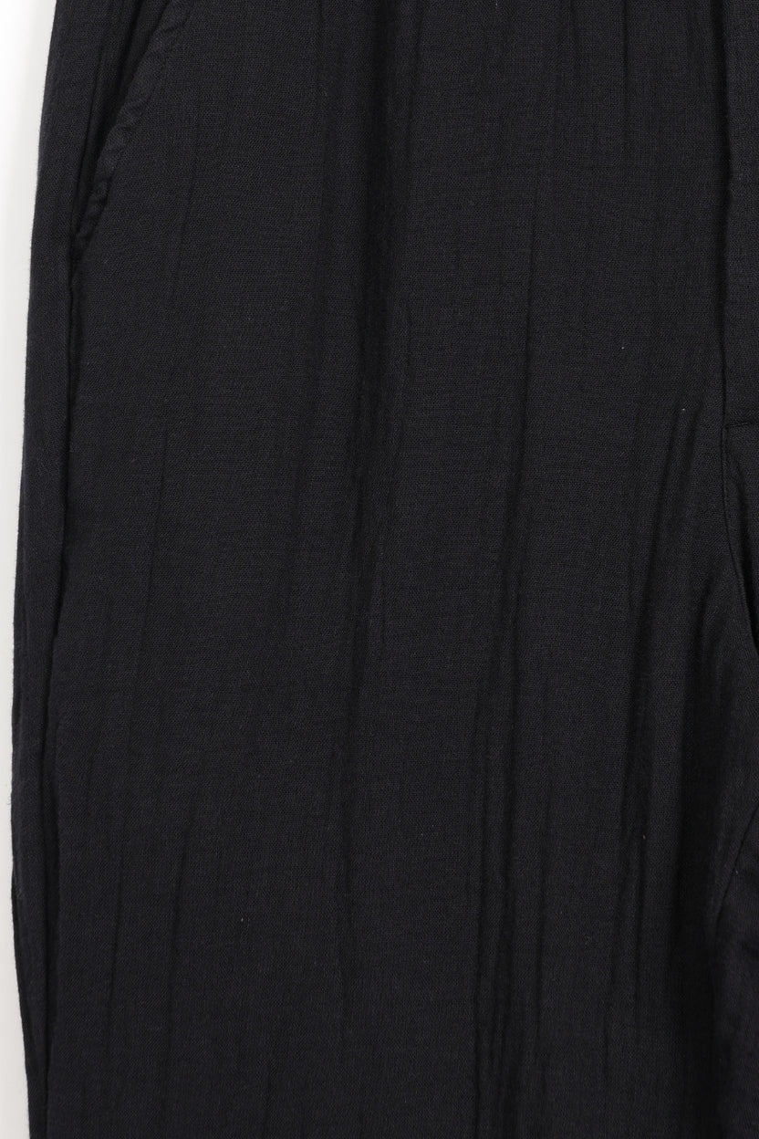 Mens Black Textured Drawstring Trouser - Image 8