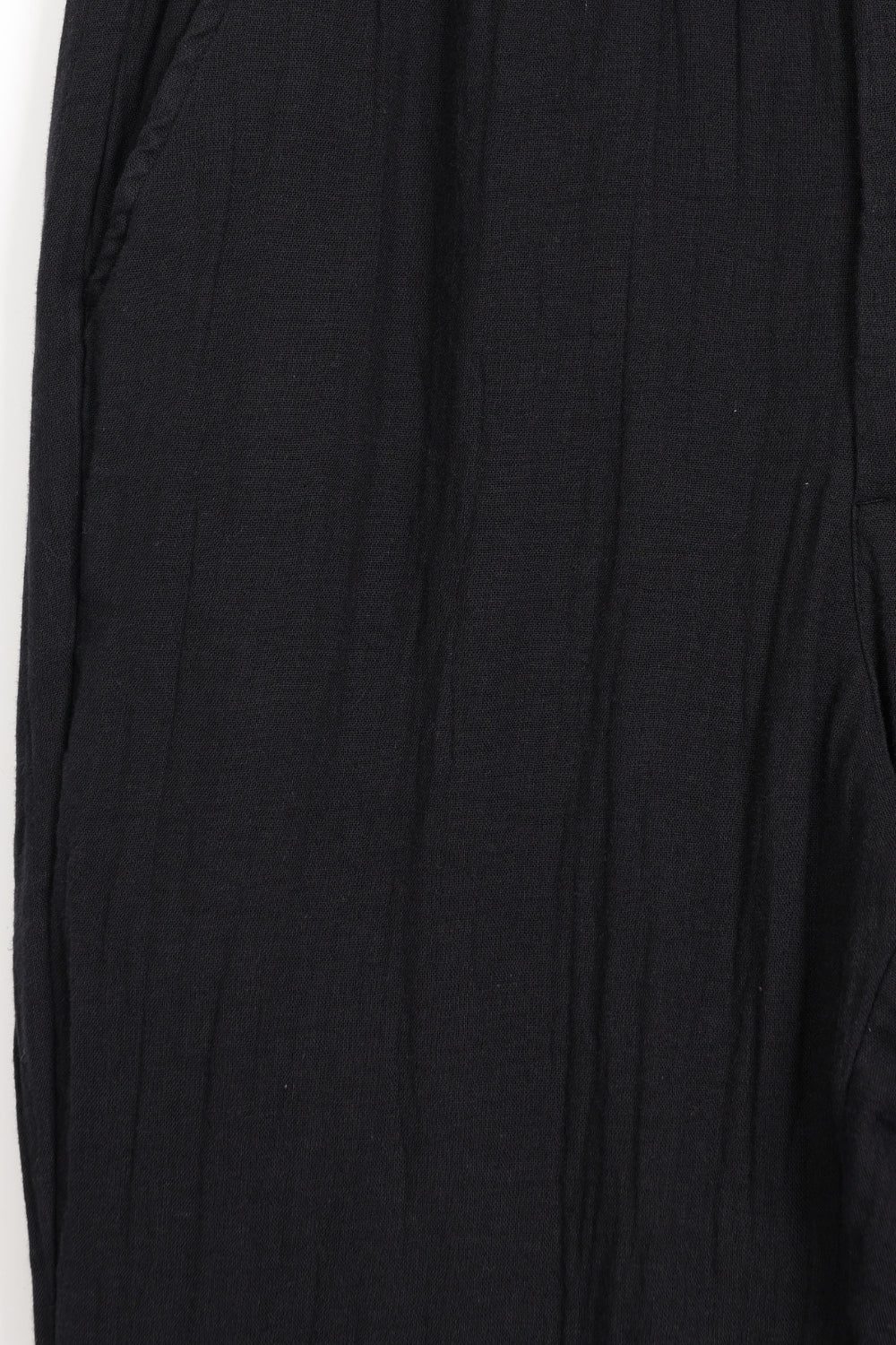 Mens Black Textured Drawstring Trouser - Image 8