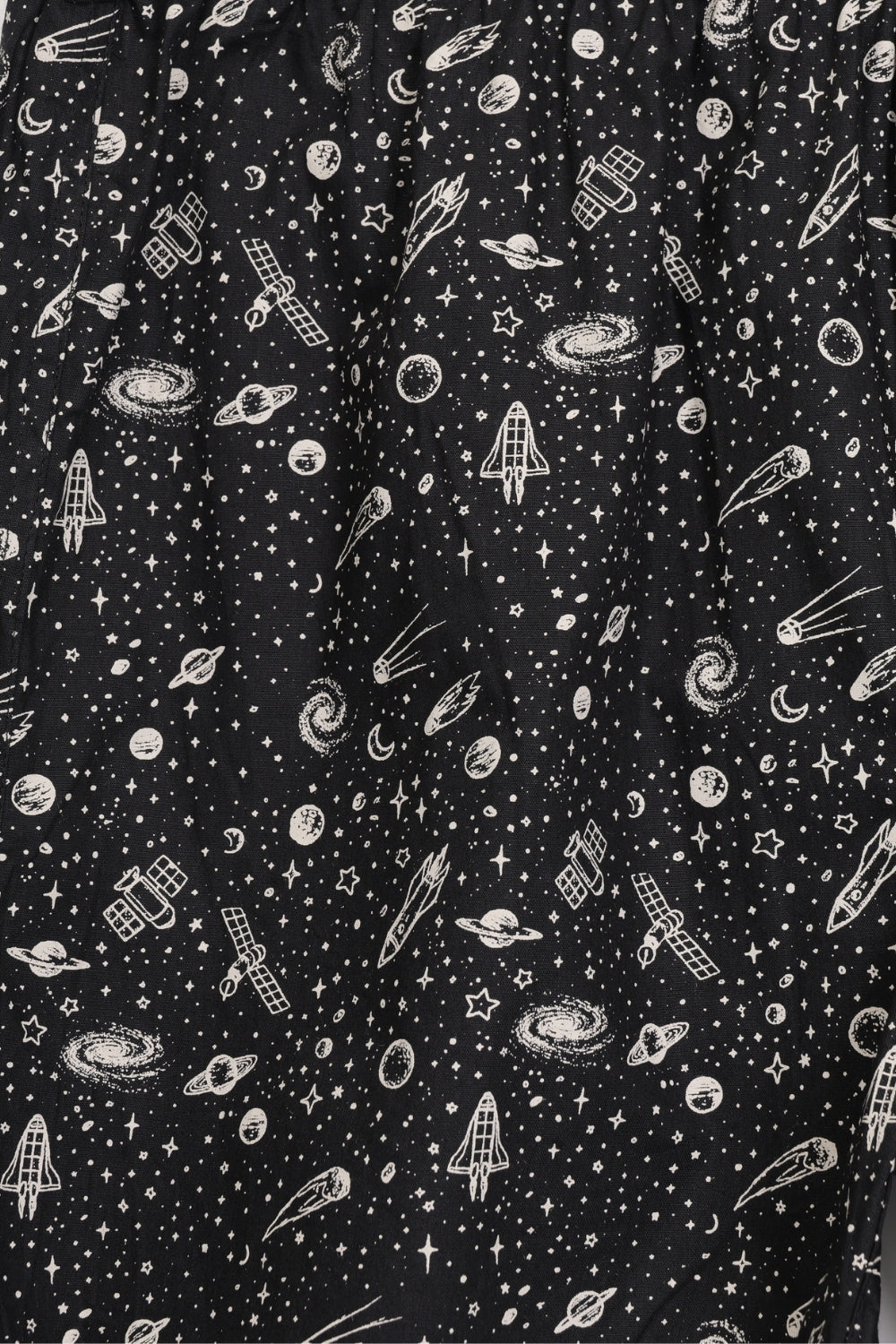 Mens Black Space Print Boxer Shorts - Image 8