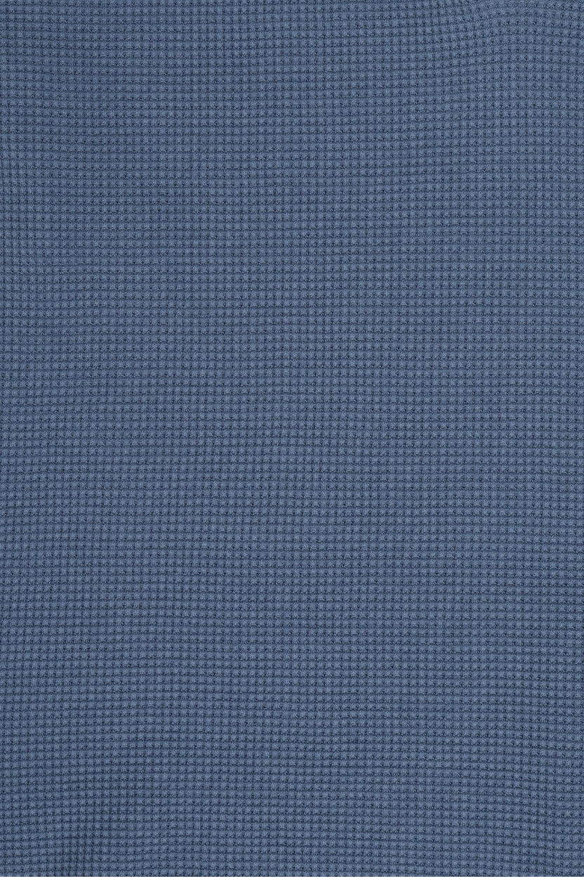 Mens Regular Fit Blue Textured Sweatshirt - Image 8