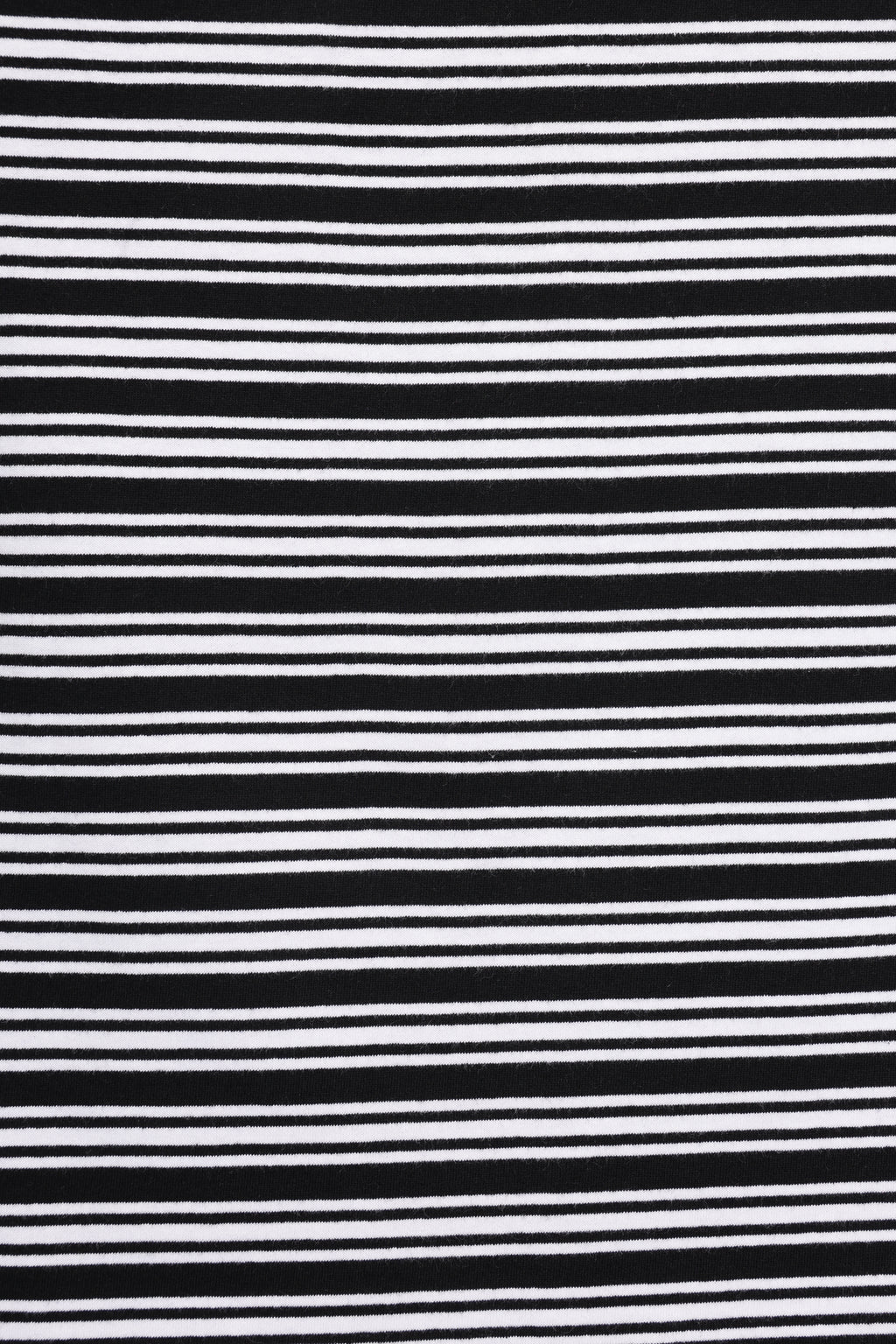 Womens Black Regular Striped T-Shirt - Image 8