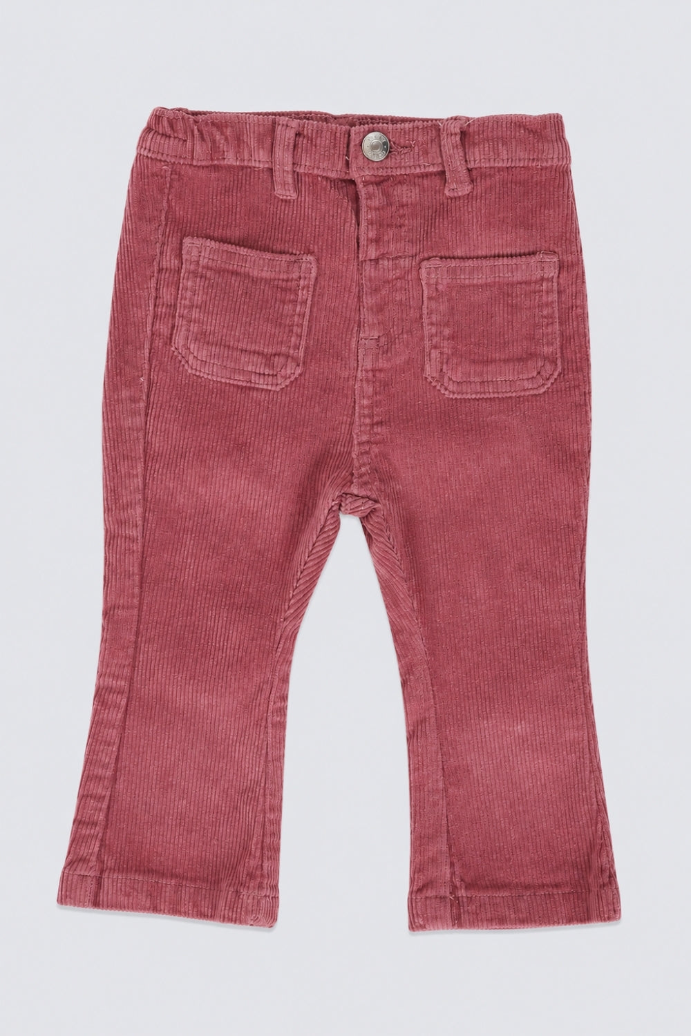 Infant Girls Bootcut Fit Pink Solid Trouser - Image 2