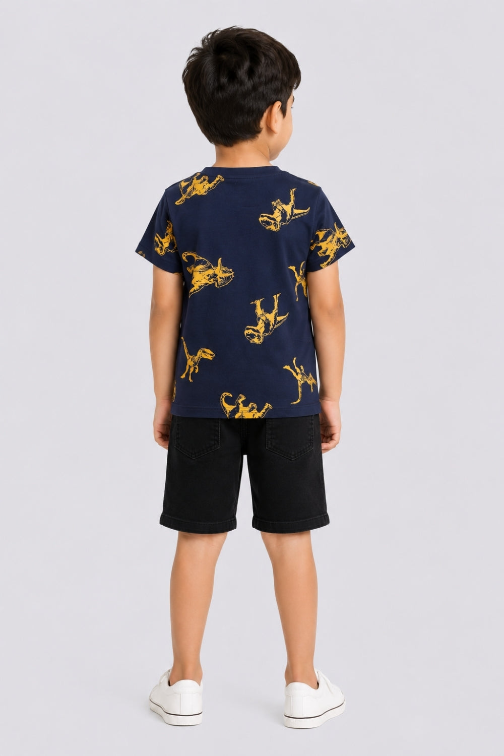 Boys Regular Fit Navy Dinosaur Co-ord Set - Image 4