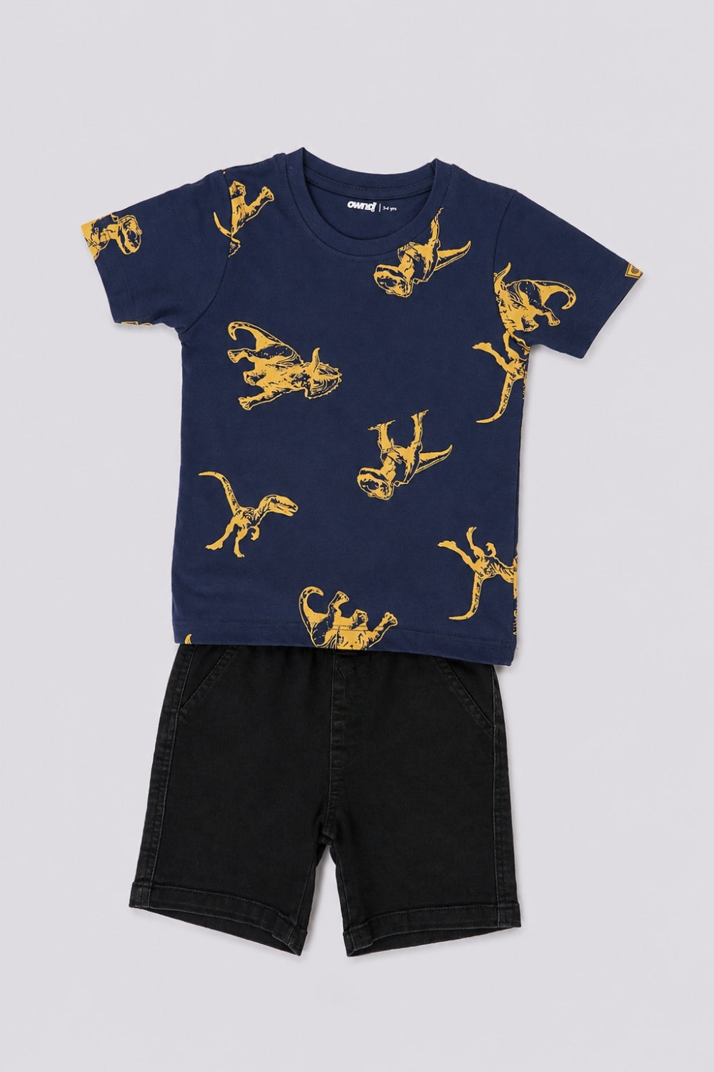 Boys Regular Fit Navy Dinosaur Co-ord Set - Image 6