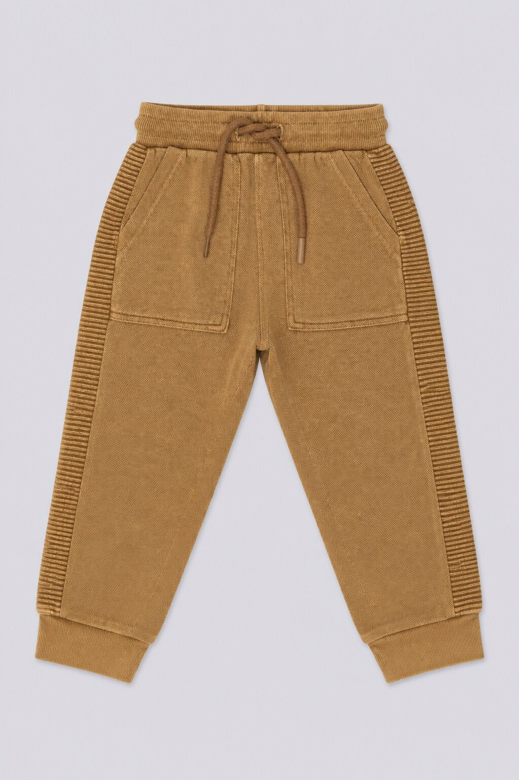 Boys Khaki Solid Jogger With 2 Pocket - Image 2