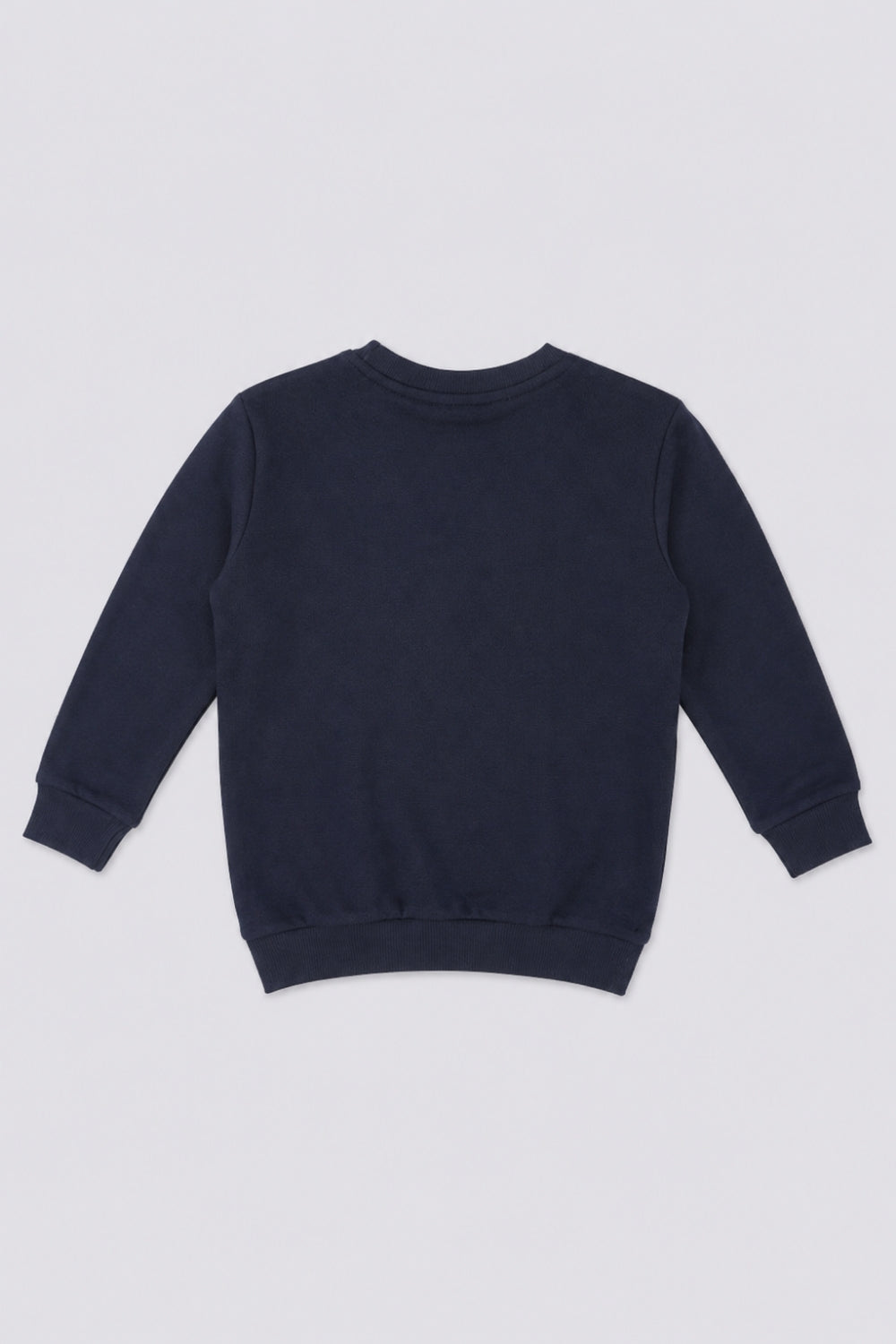 Boys Regular Fit Navy Embossed Sweatshirt - Image 3