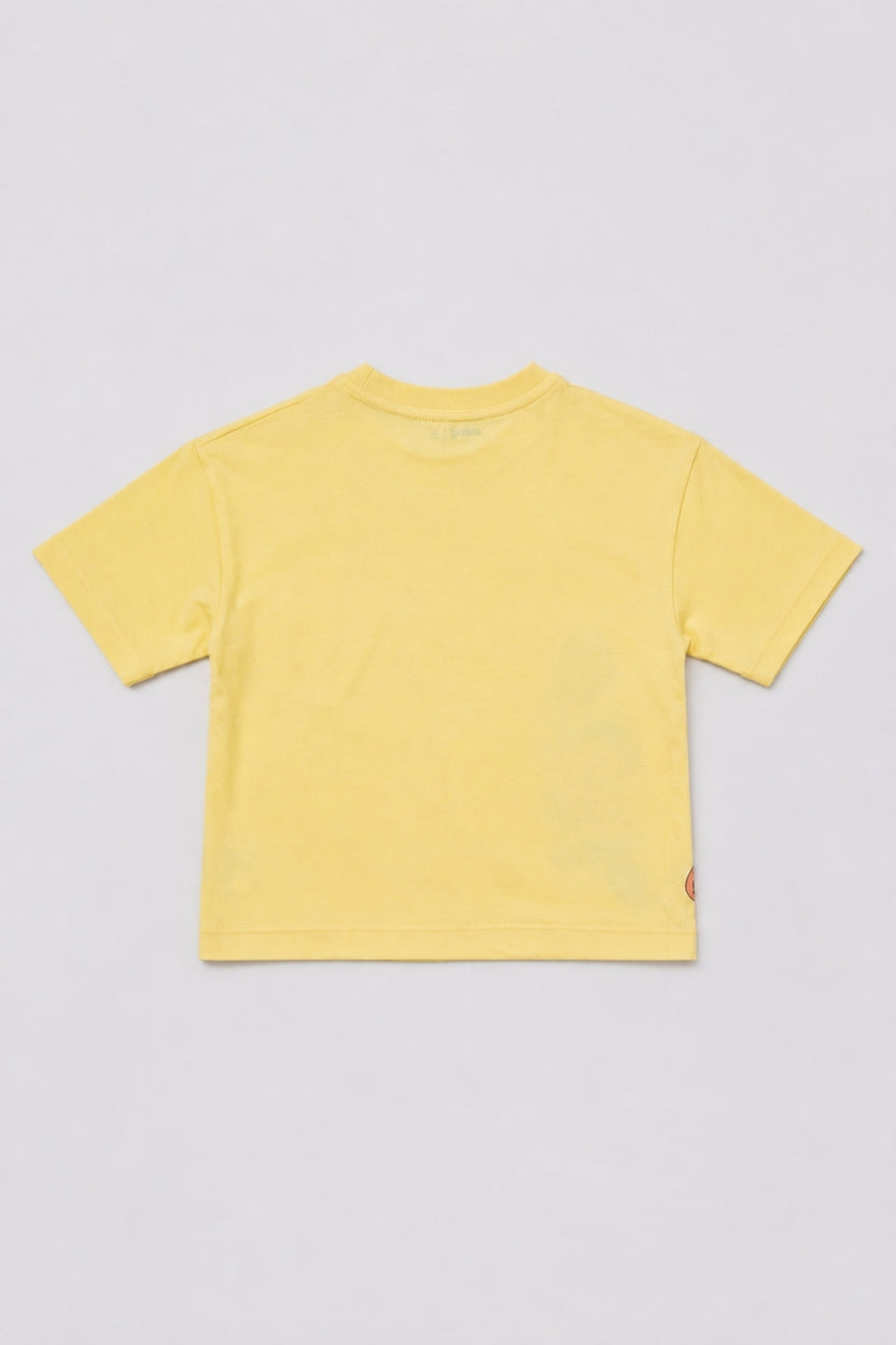 Boys Regular Fit Yellow Skate Print T-Shirt - Image 3