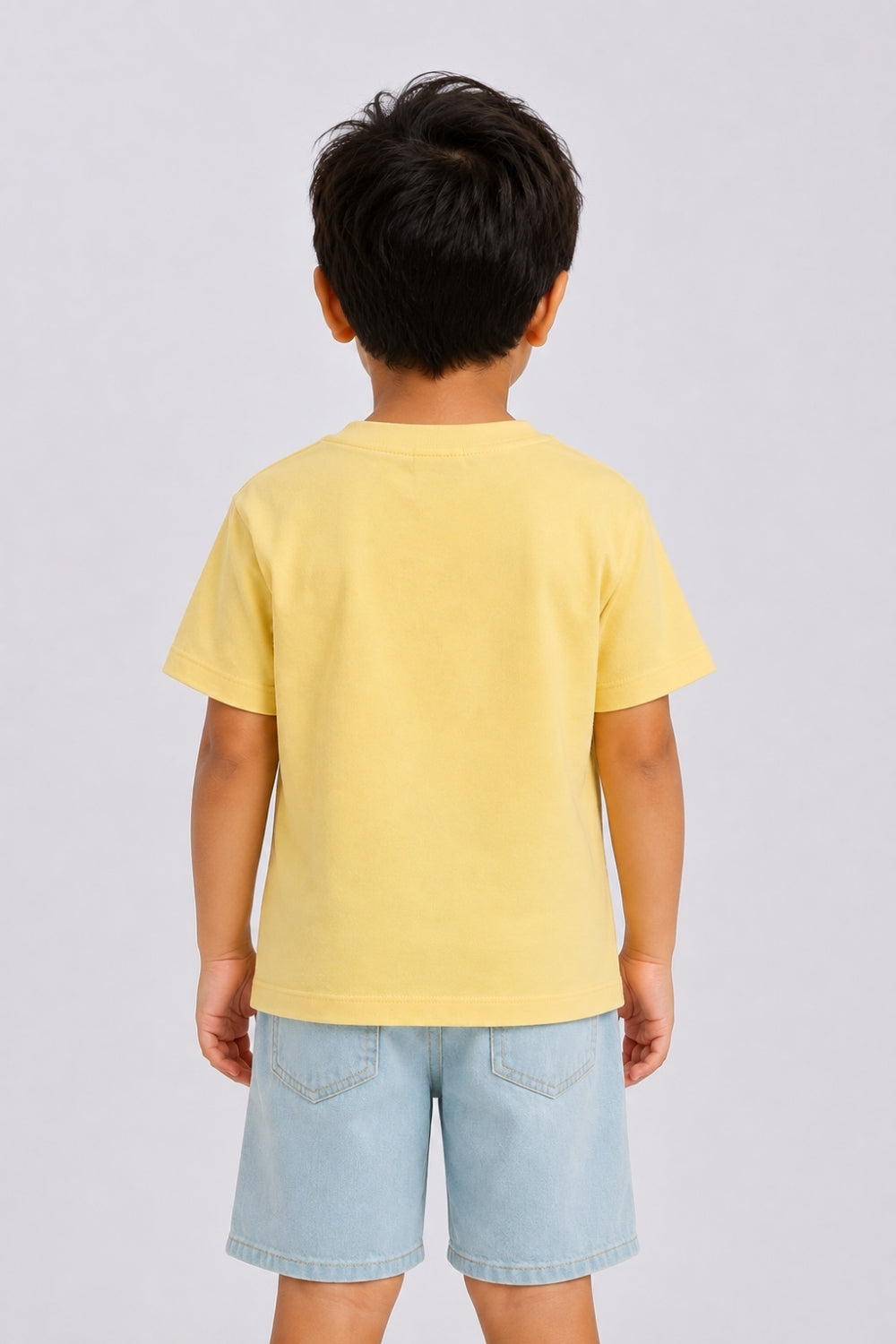 Boys Regular Fit Yellow Skate Print T-Shirt - Image 4