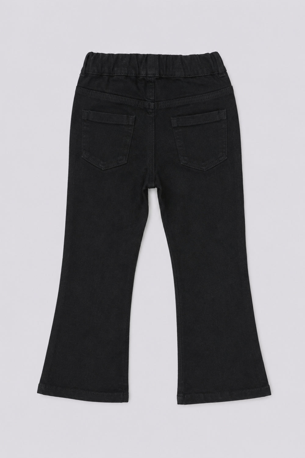 Girls Flared Black Embellished Jeans - Image 3