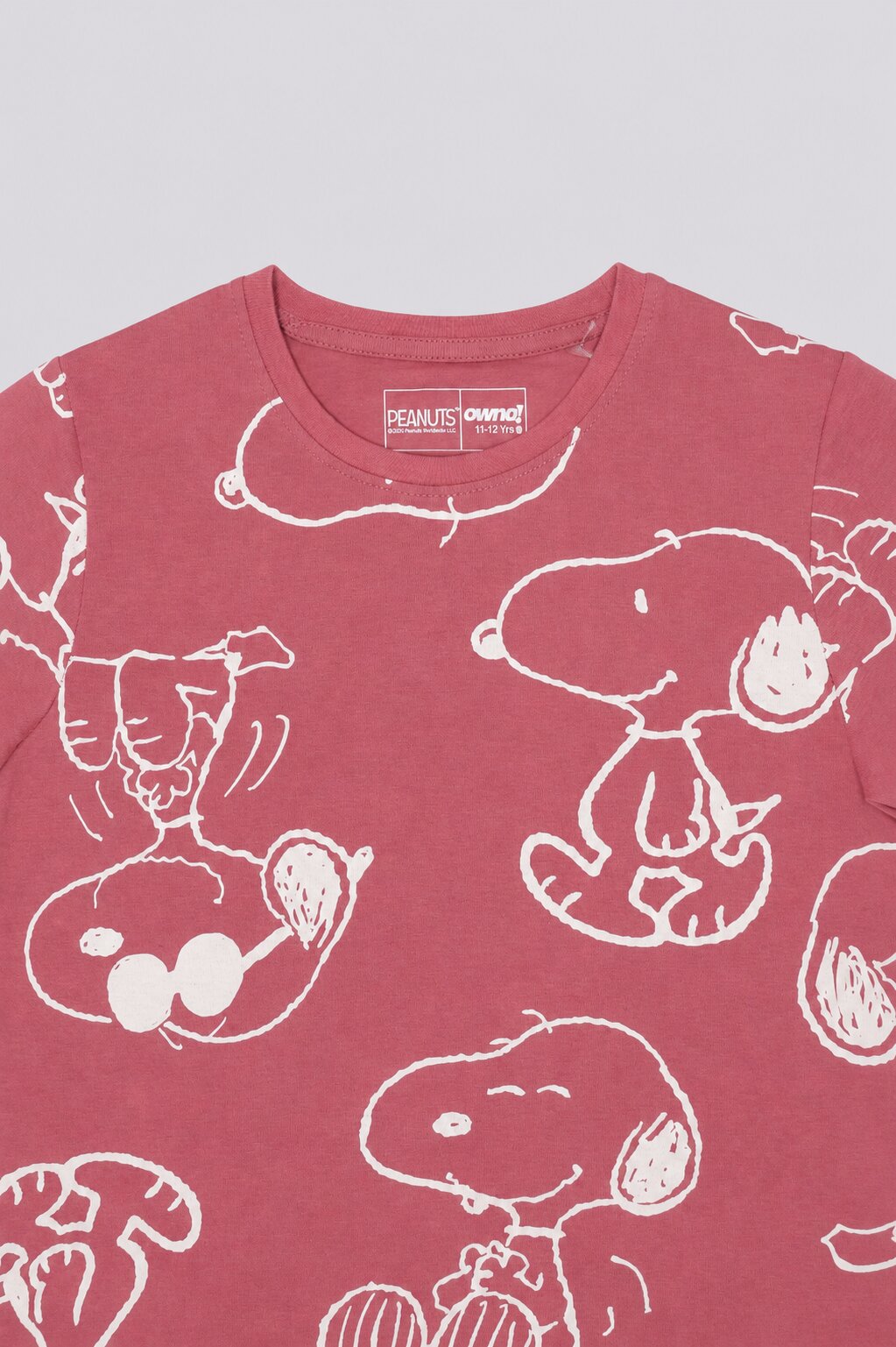 Tweens Girls Pink Snoopy Character Print Co-ord Set - Image 8