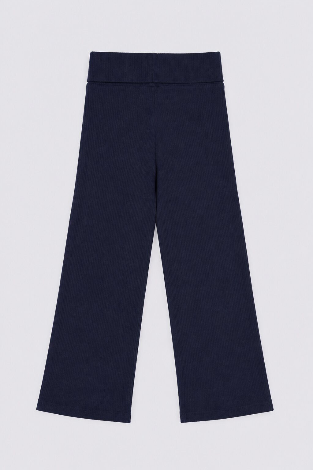Tweens Girls Flared Navy Textured Track Pant - Image 3