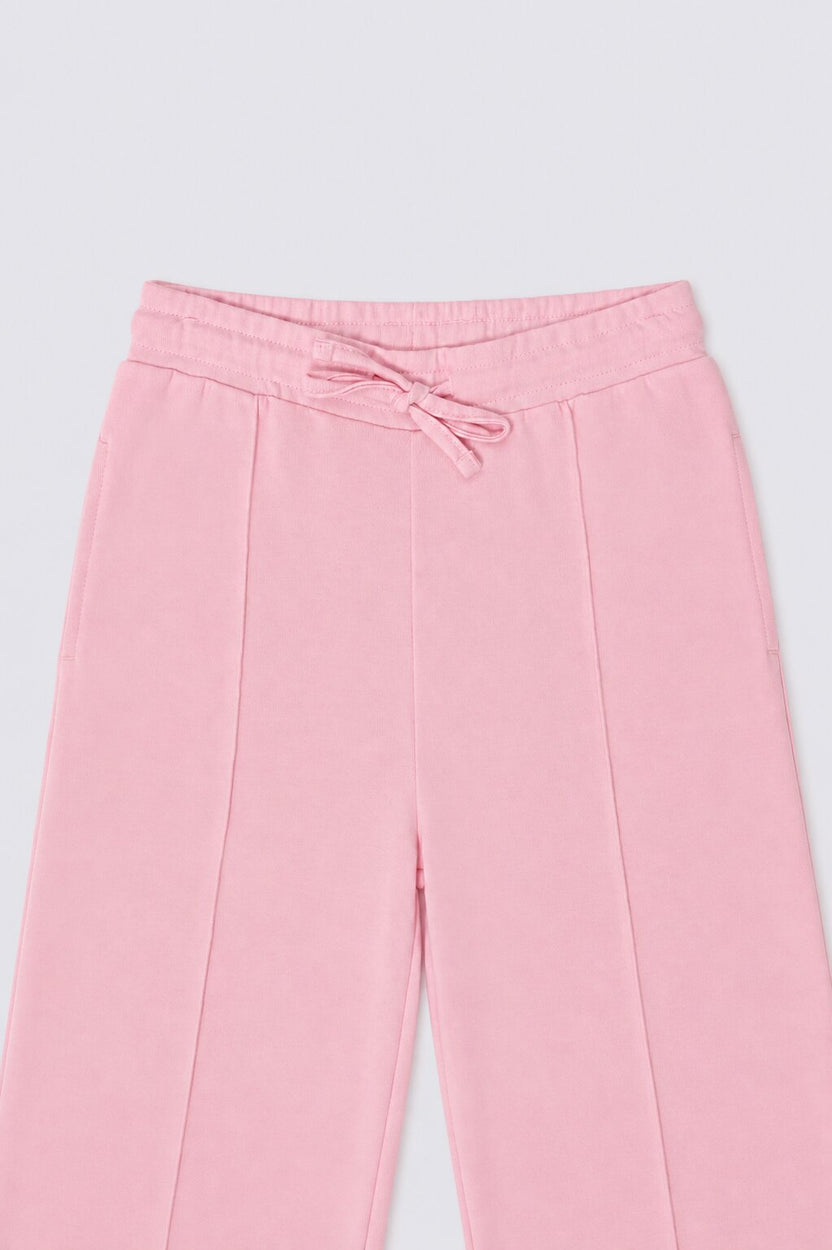 Tweens Girls Wide Leg Fit Pink Track Pant - Image 5