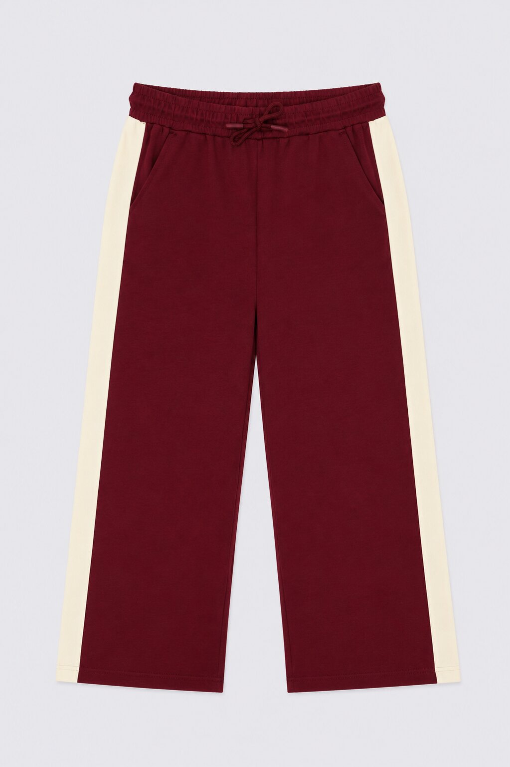 Tweens Girls Flared Maroon Track Pant - Image 2
