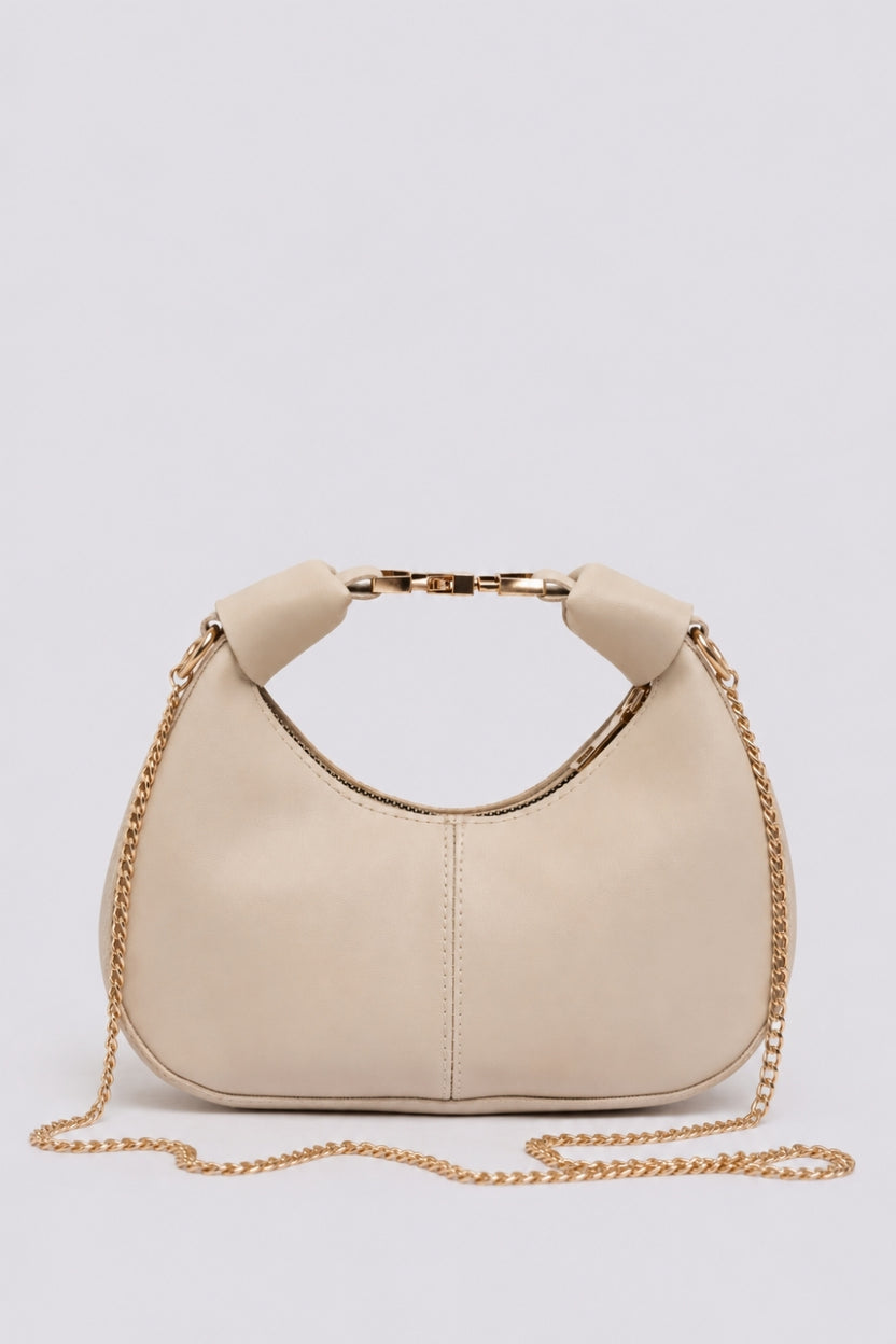 Womens Cream Sling Bag - Image 2