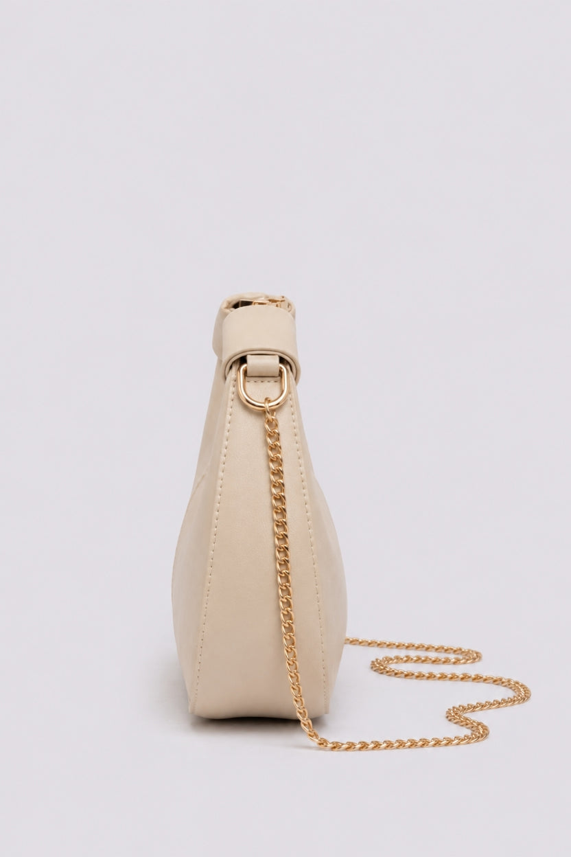 Womens Cream Sling Bag - Image 3