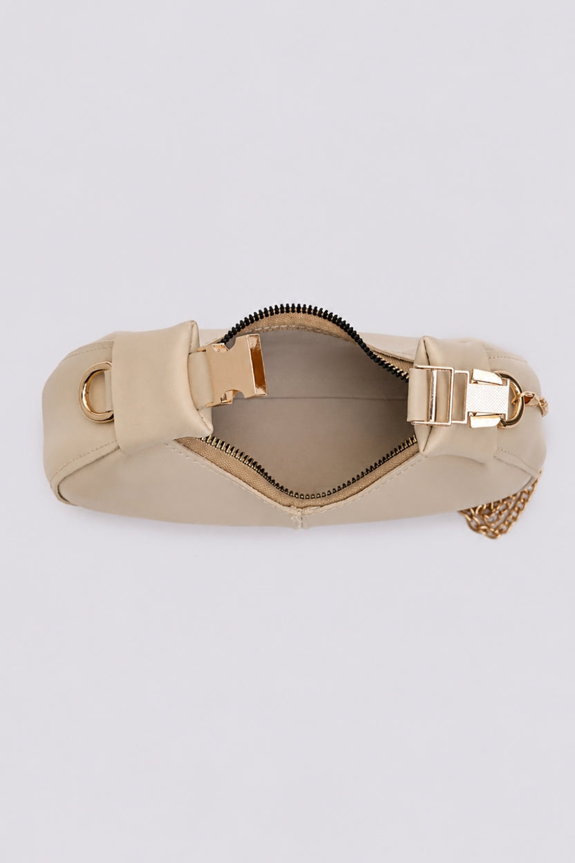 Womens Cream Sling Bag - Image 5