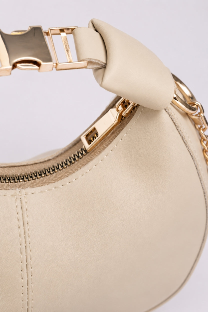 Womens Cream Sling Bag - Image 6