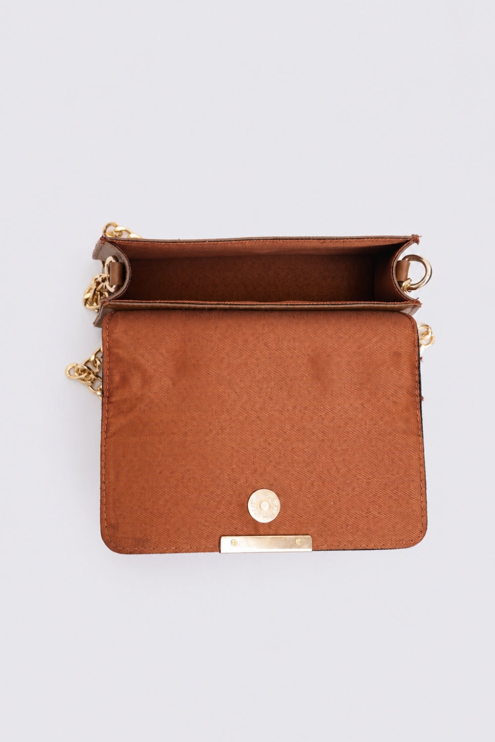 Womens Tan Sling Bag - Image 5