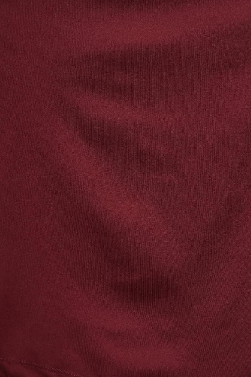 Womens Maroon Side Ruched Top - Image 8