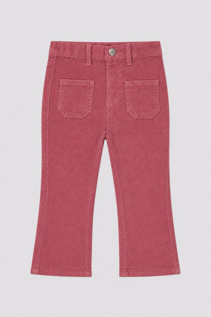 Girls Bootcut Fit Pink Solid Trouser - Image 2