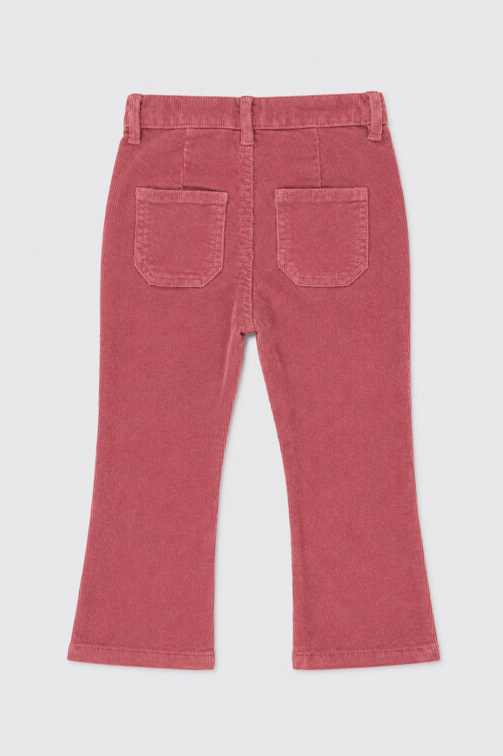 Girls Bootcut Fit Pink Solid Trouser - Image 3